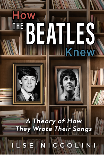 A book cover with two pictures of the beatles.